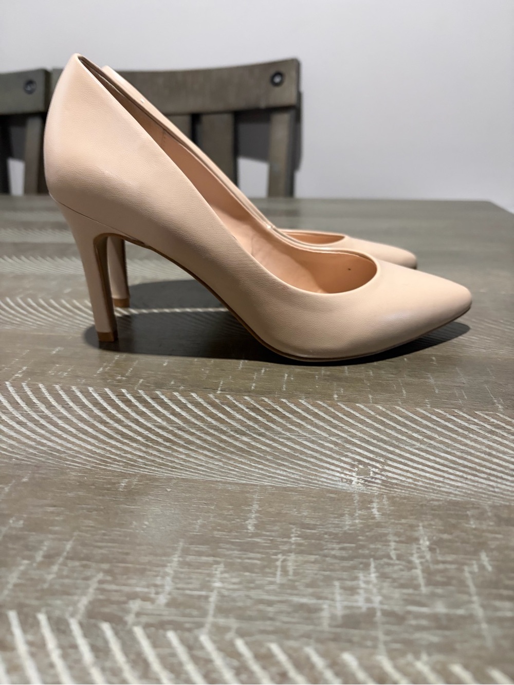 Kelly & Katie Women's Nude Pointed-Toe High Heels